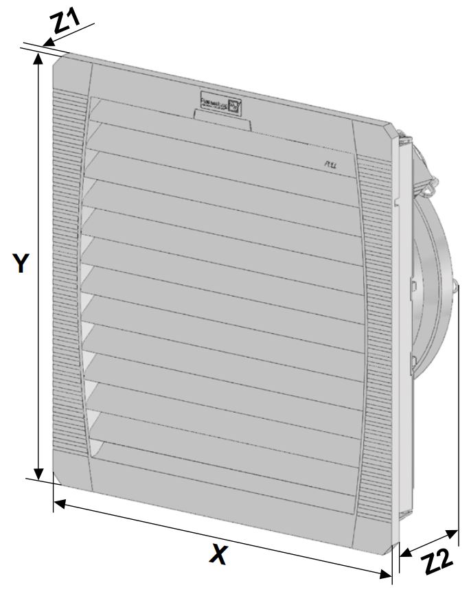 PF 43000 115V EMC Reverse Flow Type 12 Filterfan