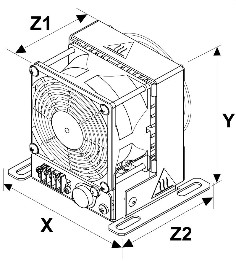 FLH Series 275W 230V Radiant Heater with Fan