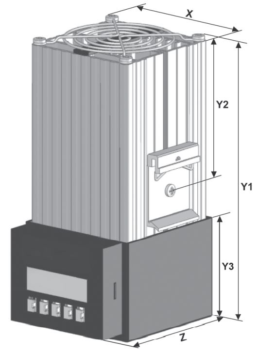 FLH Series 400W 230V Radiant Heater with Fan