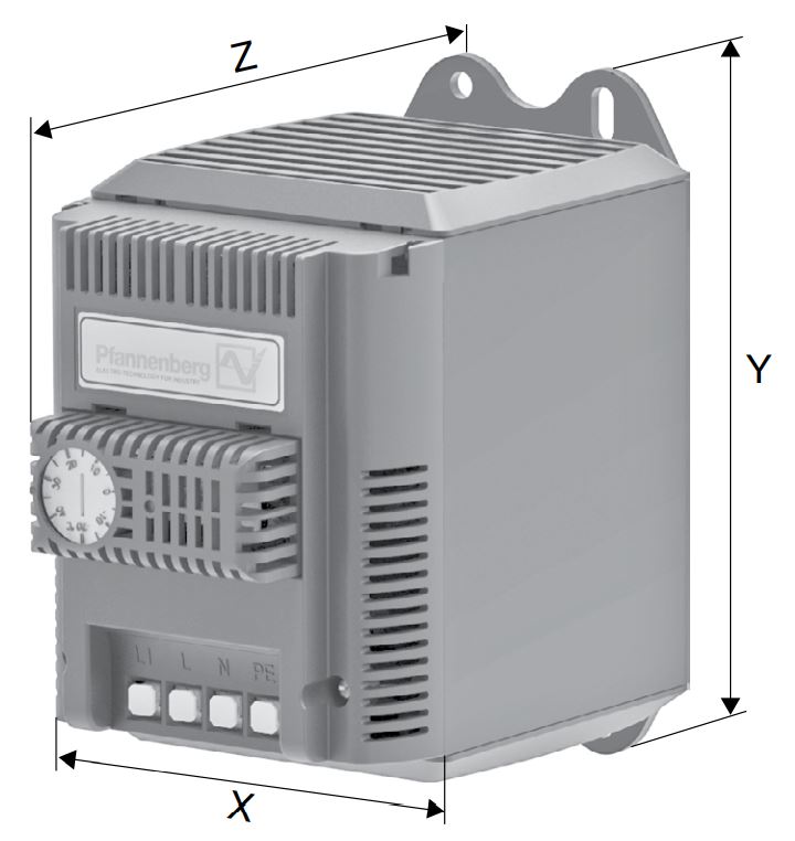PFH-T 400W 230V Compact Fan Heater with Thermostat