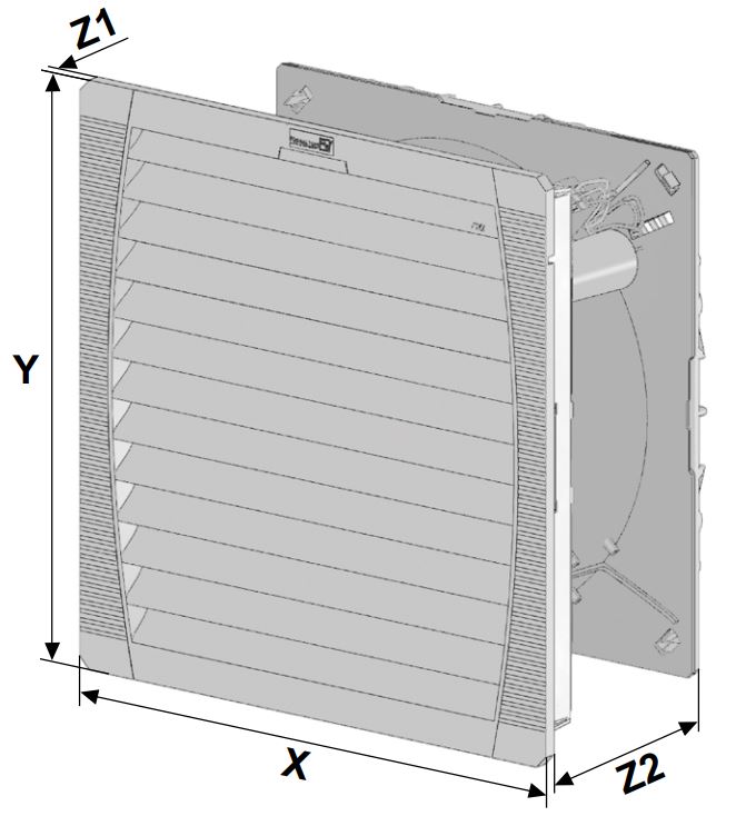 PF 65000 230V EMC Type 12 Filterfan PF 65000 230V EMC Type 12 Filterfan